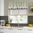 thumbnail image 5 of Spring Flowers Valances for Windows, Decorative Rod Pocket Window Valance Curtains, Summer Vintage Botanical Butterfly Short Curtain Drapes for Kitchen/Bathroom/Living Room, 2 Panels, 42" W x 12" L, 5 of 8