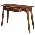 thumbnail image 2 of Console/bureau moderne rustique en bois massif – noyer, 2 of 7