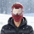 thumbnail image 4 of Unique Bargains 1 Pc Cold-proof Face Mask Removable Balaclava for Cycling Red, 4 of 6