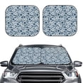thumbnail image 2 of Daiia Sunflowers 2PCS Car Windshield Sun Shade, Foldable Sun Shield for Car Front Window, Auto Sun Blocker Visor Protector Universal for Truck SUV Pickup-Medium, 2 of 7