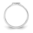 thumbnail image 2 of Diamond2Deal 14K Bague Cœur en Or Blanc pour Bébé Taille 4, 2 of 7