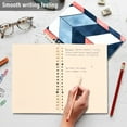 thumbnail image 4 of FORMRS 1-Subject Spiral Notebook 8" x 5" College Ruled 60 Refillable Sheet A5 Hard Cover, 2 Pack, Blue Geometric, 4 of 7