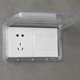 Bathroom Wall Switch Cover Reversible for Type 86 Double Socket Thin