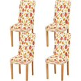 thumbnail image 2 of Autumn Pumpkins Leaves Dining Room Chair Covers Fall Maples Corn Thanksgiving Chair Slipcovers Seat Protector Removable Washable Chair Cover For Home Kitchen Restaurant Hotel 4pcs, 2 of 6