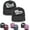 Black, variant on 2PCS Mom and Dad Hat,3D Embroidered Adjustable Cotton Baseball Caps Gift for Couples Parents