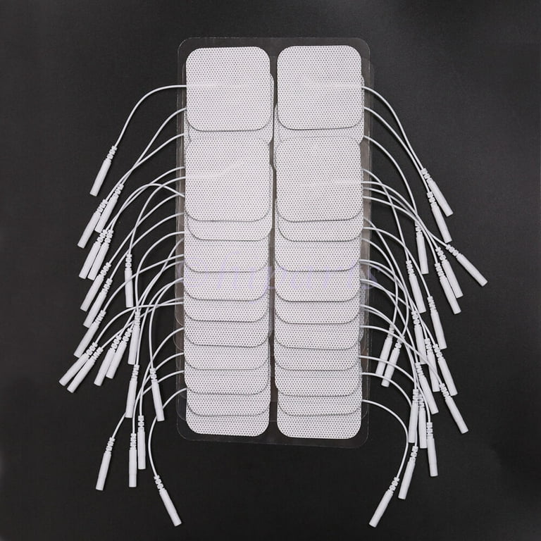 Syrtenty TENS Unit Replacement Pads - Pack of 16 Electrode Squares for  Muscle Stimulation & Therapy - 2 x 4 Stimulator Pad Set