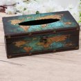thumbnail image 4 of British Style Tissue Holder Restaurant Paper Box Napkin Holder Creative Paper Box Green Map, 4 of 8