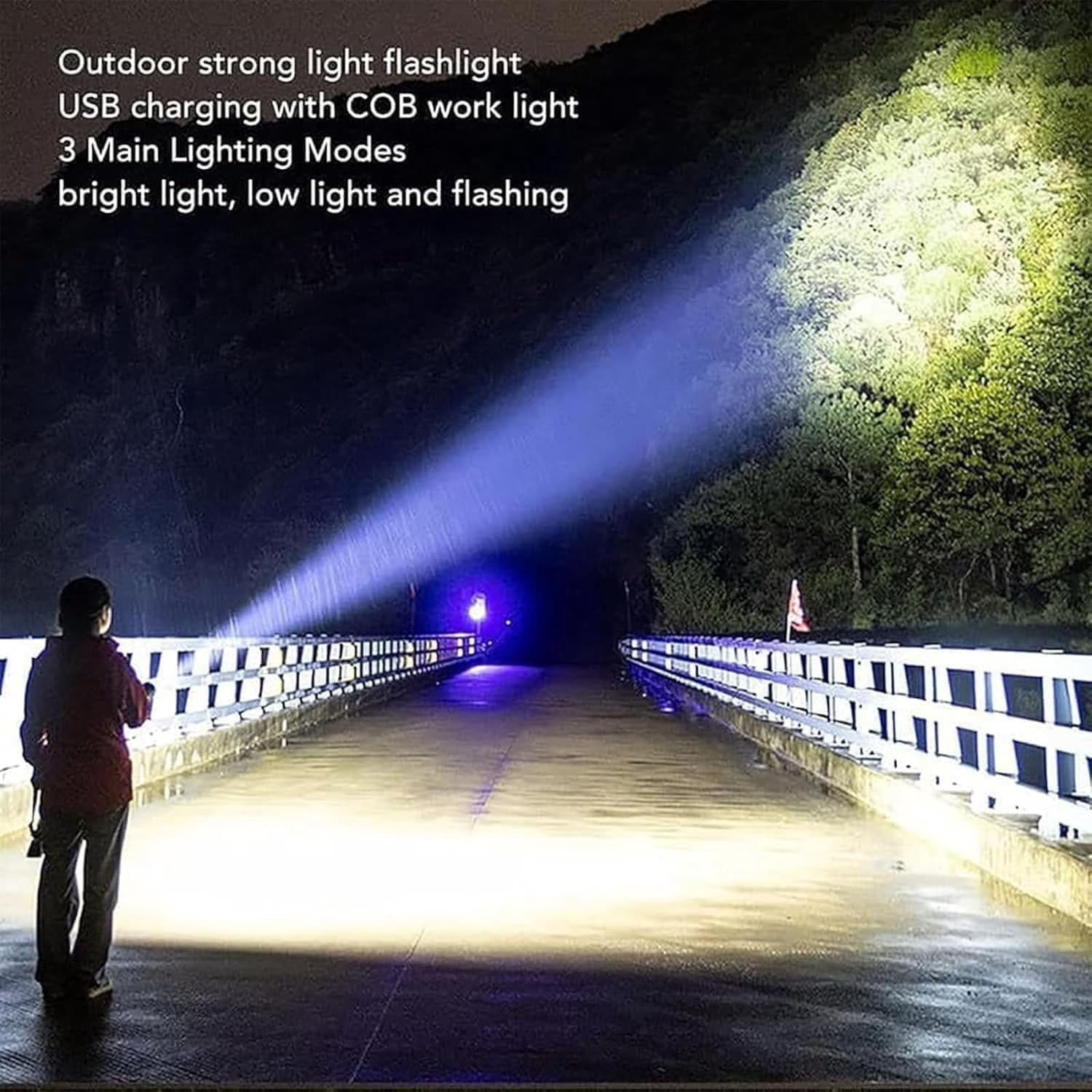 The Ultimate Survival Flashlight Pro, LED Flashlights High Lumens, Waterproof Handheld Flashlights, 5 Modes Torch with LED Digital Display for home