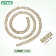 thumbnail image 3 of Uxcell 2-Pack 3 Filas 1 Yarda 8 mm Cadena de Cierre de Cristal de Piedras de Strass para Manualidades/Ropa [Dorado], 3 of 6