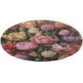 thumbnail image 4 of Boho Vintage Floral Round Rugs -Washable Non-Slip Small Round Area Rug Throw Soft Circle Rugs for Bedroom, Modern Print Indoor Carpet for Entryway Sofa Living Room, 4 of 6
