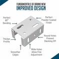 thumbnail image 4 of Heavy Duty Aluminum Fence Bracket for Vinyl Fencing Panel to Post Connection, 4 of 9