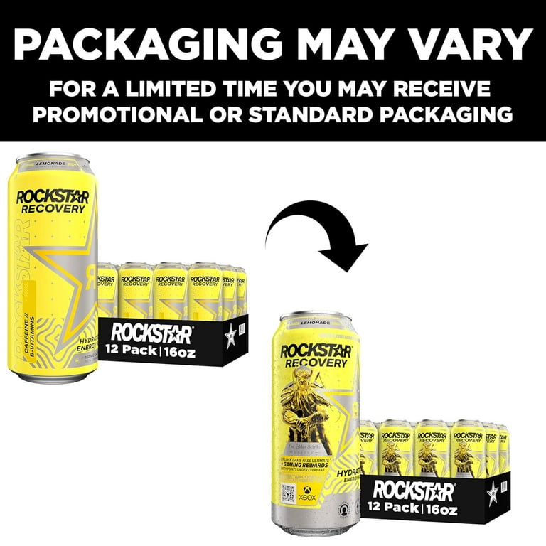 Rockstar Energy Drink with Caffeine Taurine and Electrolytes