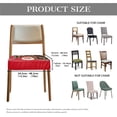 thumbnail image 6 of SEANATIVE Santa Claus Chair Covers for Dining Chairs Set of 6 Christmas Chair Seat Covers with Elastic Band Red Dinning Chair Upholstered Cover Elastic Dining Stool Covers Xmas Holiday Decor, 6 of 7