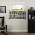 thumbnail image 6 of VHC Brands Annie Buffalo Check Curtain, Tier Pair 24x36, Black, 2 Pieces, 6 of 7