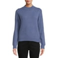 thumbnail image 2 of Dreamers by Debut Women's Elbow Patch Mock Neck Sweater, 2 of 5