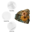 thumbnail image 3 of Pofeuu Charming Daisy Bouquet Art Print Beanie Hat for Men Women Knit Winter Hat Warm Cuffed Skull Beanie Slouchy Soft Unisex, 3 of 6