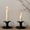 Black, variant on 2024 New Taper Candle Holders - Small Candlestick Bulk, Thicker Metal Candle Sticks Set For Wedding Christmas Party Dining Table Table Centerpiece Decor, 2Pcs