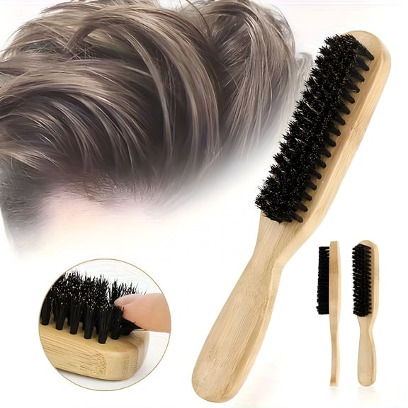 RAGUPEL 2026 New Men'S Boar Beard Brush Wooden Handle Mustache Grooming Tool for Styling Cleaning Hair Debris Facial Hair Care Mustache Brush