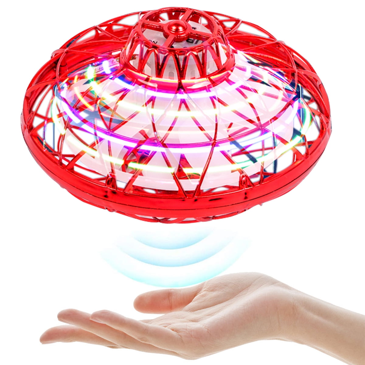 Remote Control UFO Flying Saucer Light Spinner R/C Flying Toy with Lights 