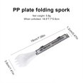 thumbnail image 2 of Fork Spoon Spork Spork plegable Portable Tableware Juego para campamento Picnic Viajes 10 PCS, 2 of 4