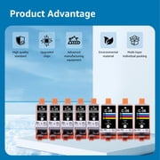 35 36 Ink Cartridge Replacement Compatible for Canon PGI-35 CLI-36 Ink Cartridges Work with Printer TR150 TR160 iP110 iP100, 5 BK | 3 Tri-Color