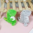 thumbnail image 3 of Cartoon Dinosaur Pendant Plush Stuffed Animal Keychain Elastic Soft Portable Schoolbag Shoulder Bag Decoration Pendant Toddler Playset Pendant Doll Keyring, 3 of 7