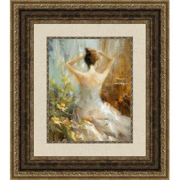 Somerset House Publishing 7203 16 x 14 in. A Vision, Framed Textured Fine Art Print - Brown & Bronze