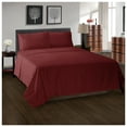 thumbnail image 2 of Superior 4-Piece Classic 300 Thread Count Burgundy Cotton Sheet Set, California King, 2 of 4