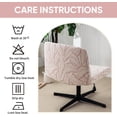 thumbnail image 2 of Lavish Cover Waterproof Elastic Criss Cross Chair Cover, Washable Armless Chair Protector for Home, Office(Pink, Palm Leaf, No Chair), 2 of 7
