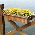thumbnail image 5 of Morttic 6 Bundles Outdoor Artificial Camellia Flowers Fake UV Resistant Shrubs Plants, Faux Plastic Greenery for Indoor Outside Hanging Plants Garden Home Wedding Farmhouse Decor (Yellow), 5 of 14