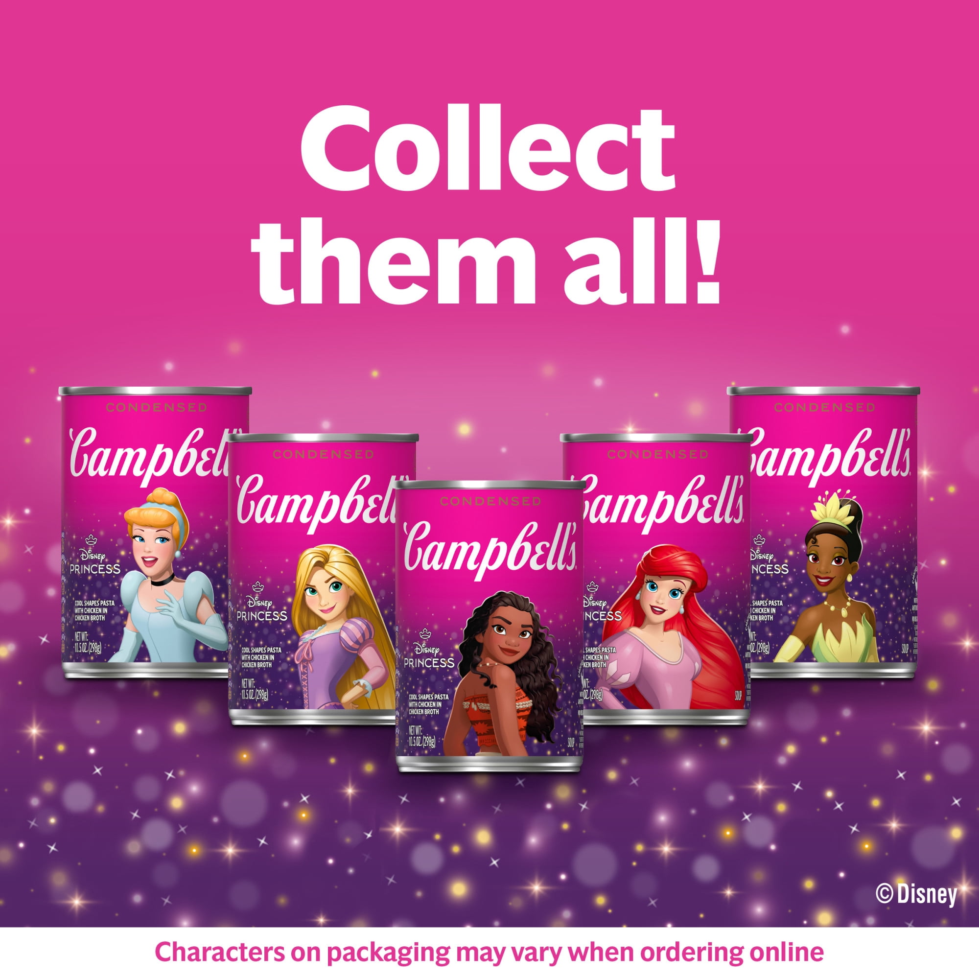 12 pack) Campbell's Condensed Kids Soup, Disney Princess Cool