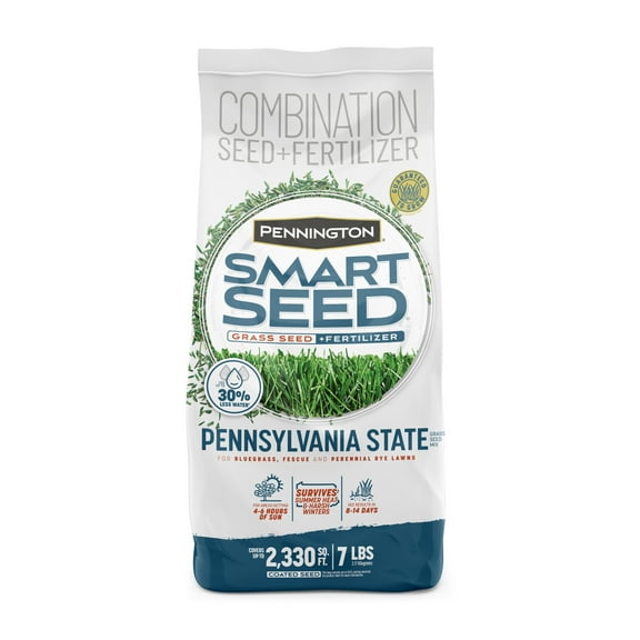 Pennington Smart Seed Pennsylvania State Grass Seed Mix, for Sun to Partial Shade, 7 lb.
