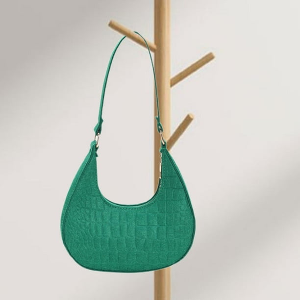 Bunblic Women Shoulder Bag Female Pouch Handbag for Work Outdoor Party Shopping Birthday Green