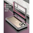 thumbnail image 2 of Poetic Guardian Case for iPhone 13 Pro, Clear Case with Built-in Screen Protector, Pink, 2 of 6