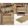 thumbnail image 6 of Luku Rattan 9 Drawer Dresser with Charging Station, Wide Farmhouse Chest for Bedroom or Living Room, 6 of 9