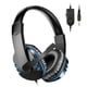 thumbnail image 1 of Inteprter Auriculares con cable de 3,5 mm, auriculares estéreo para juegos, micrófono incorporado, auriculares de oficina, presenta escritorio Juegos de teclado y mouse para computadora, 1 of 6