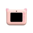 thumbnail image 1 of Bearachild Cámara para niños, cámara de impresión instantánea para niños con papel fotográfico térmico, cámara Digital de vídeo Accesorios de cámara y óptica Rosado 16 GB, 1 of 6