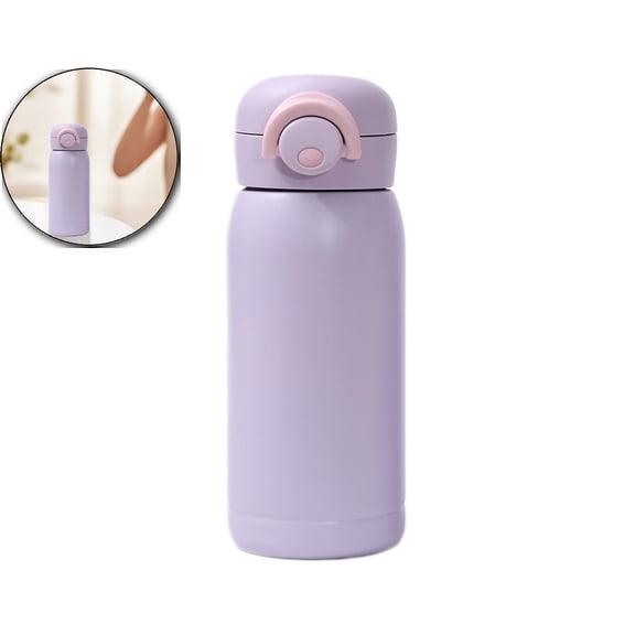 Mini Water Bottle Small Stainless Steel Thermoses - Insulated Vacuum, Leak Proof, Keeps Drinks Hot/Cold - Ideal for Coffee, Beverage, Water