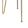 thumbnail image 4 of Rectangular Wooden Side Table with Hairpin Legs, Gray and Gold- Saltoro Sherpi, 4 of 5