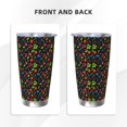 thumbnail image 3 of Picia Berries Pattern 20 oz Tumbler Stainless Steel Vacuum Insulated Coffee Ice Cup Double Wall Travel Flask Dual Lid Water Bottle, Eco-friendly Car Cup-Without Straw, 3 of 8