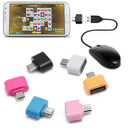 

Rong Yun Micro USB To USB OTG Mini Adapter Converter For Android SmartPhone BK Black