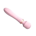 thumbnail image 4 of Máquina de masaje para mujer, masajeador femenino recargable por USB con 10 frecuencias de vibración de doble cabeza, color rosa, 4 of 8