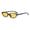 C02 Black frame yellow, variant on New minimalist retro small-frame oval sunglasses