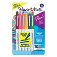 thumbnail image 2 of Flair Felt Tip Porous Point Pen, Stick, Bold 1.2 Mm, Assorted Ink Colors, White Pearl Barrel, 12/pack | Bundle of 5 Packs, 2 of 2