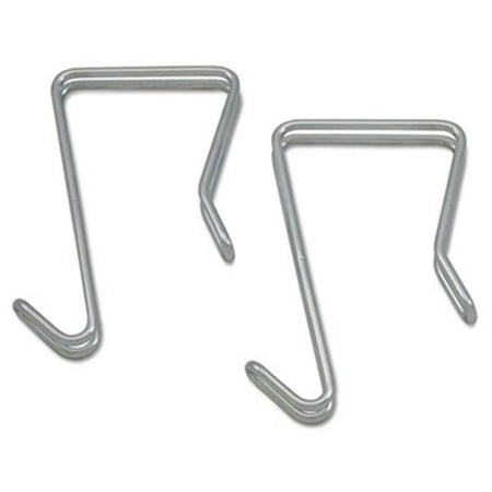 

Single Sided Partition Garment Hook Silver Steel 2-PK