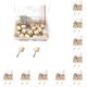 thumbnail image 1 of Bewildely Colgadores de cuadros Clavos de madera de doble cabeza Gancho para colgar Kit de pasadores de pared Mini Oficina Decoraciones para el Cilindro de 25 piezas 10Conjunto, 1 of 6