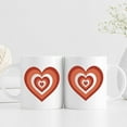 thumbnail image 2 of Cute Pink Heart Aesthetic 11oz Coffee Mug - Love You Mug Christmas Mug Birthday Gifts for Women Mom Girlfriend Aunt Sister Coworker, 2 of 6