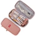 thumbnail image 1 of Estuche para lápices de lona escalable, estuche para lápices de bolsillo pequeño, estuche para lápices de Color sólido de gran capacidad, estuche para lápices para niñas y niños (rosa), 1 Uds. JM, 1 of 5
