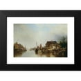 thumbnail image 2 of Ludwig Hermann 14x11 Black Modern Framed Museum Art Print Titled - Scheldeurfer (1852), 2 of 5