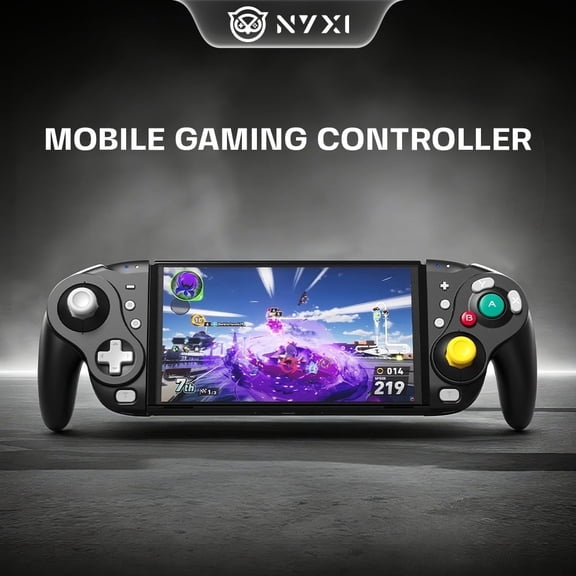 NYXI Wizard Wireless Gamepad with Hall Effect Joystick, Programmable Buttons for Switch, Switch 2, Switch Oled, and Switch Lite (Black)